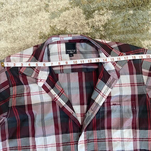 14. Mens size L Sahara Club short sleeve button down - Picture 6 of 11